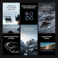 DJI Avata 2 FPV Drone Fly More Combo (1 Battery) with Camera 4K Including Goggles 3 and RC Motion 3, Immersive Experience, Built-in Propeller Guard