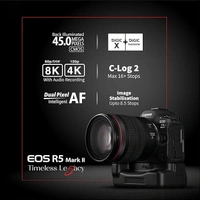 Canon EOS R5 Mark II 45MP Full-Frame Mirrorless Camera Body With 1 TB CARD(8K RAW & 4K 120p Video) - Black