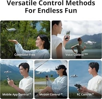 DJI Neo, Mini Drone with 4K UHD Camera for Adults, 135g Self Flying Drone that Follows You, Palm Takeoff, AI Subject Tracking, QuickShots, Stabilized Video, Built-In Propeller Guard (Controller-Free) Visit the DJI Store