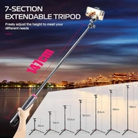 ULANZI MT-44 Extendable Phone Tripod, 44" Selfie Stick Phone Tripod Stand with 2 in 1 Phone Clip, 360° Ball Head Camera Tripod for iPhone Sony Canon GoPro, Lightweight for Travel