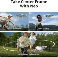 DJI Neo, Mini Drone with 4K UHD Camera for Adults, 135g Self Flying Drone that Follows You, Palm Takeoff, AI Subject Tracking, QuickShots, Stabilized Video, Built-In Propeller Guard (Controller-Free) Visit the DJI Store