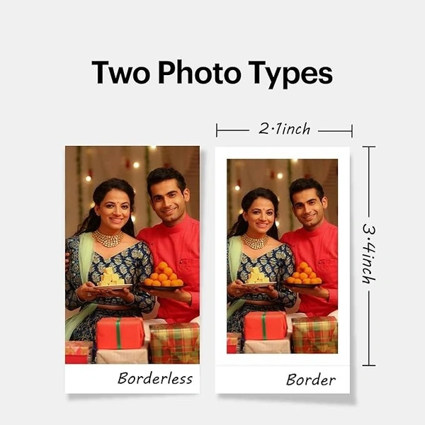 KODAK Mini Shot 2 Retro 4PASS 2-in-1 Instant Camera and Photo Printer (2.1x3.4) + 8 Sheets, White
