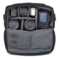 Mobius Reporter DSLR Sling Bag for Camera|100% Water Resistant Camera Side Sling Bag with Adjustable Shoulder Strap|Suitable for DSLR Camera with 3 Lens