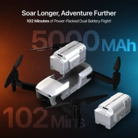 IZI Spectra Combo, 4K HDR Drone, Night Vision, 1-Inch CMOS, 102 Min Flight, 22KM Range, Tri-detect Obstacle Avoidance,1 key RTH