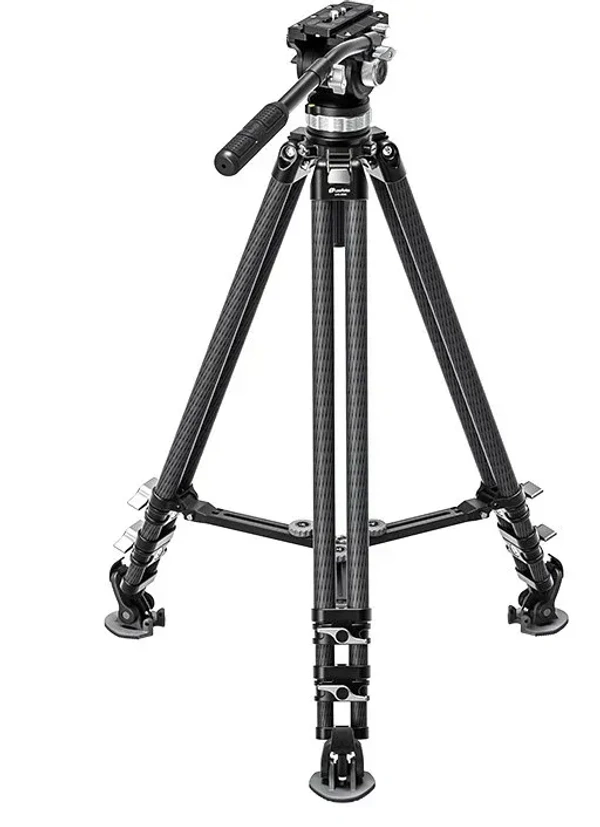 Carbon fiber twin leg tripod