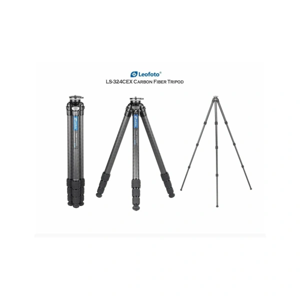 Leofoto LS-324CEX Carbon Fiber  Tripod with 15-Degree Leveling  Base 4S