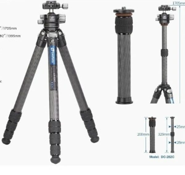 Leofoto LS-365C Ranger Series Compact Carbon Fiber Tripod 4S