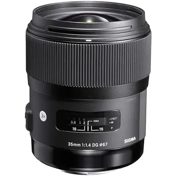 Sigma 35mm F/1.4 DG HSM Art Lens for Canon DSLR Cameras - Black