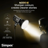 SIMPEX M 200 BI CONTINOUS VIDEO LIGHT 200 W OUTPUT, CRL 95