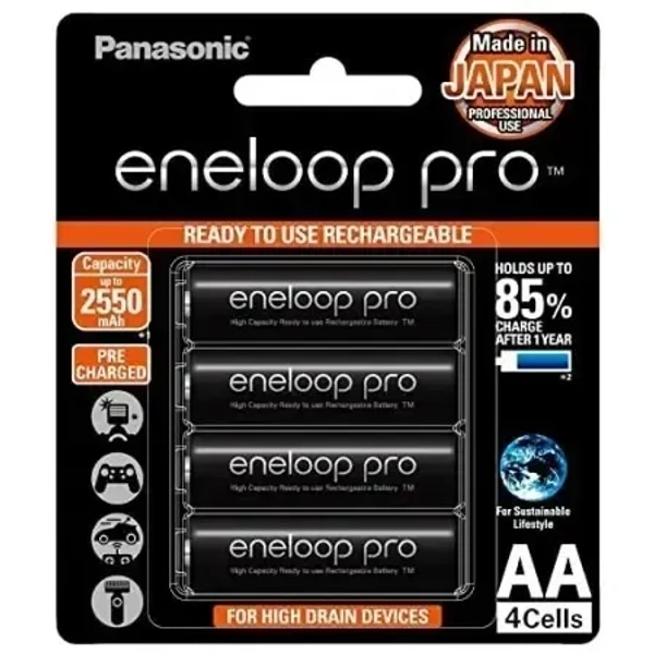 Panasonic AA4 eneloop pro rechargeable battery