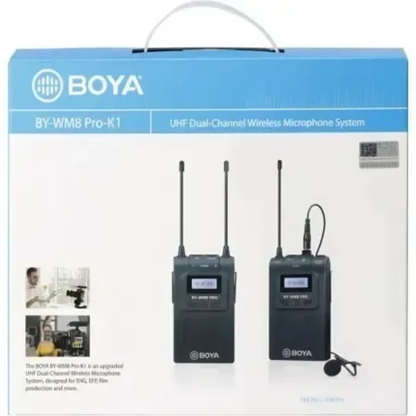 BOYA BY-WM8 PRO-K1 UHF Dual- Channel Wireless  Microphone System