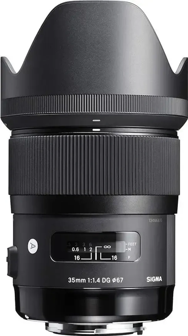 Sigma 35mm F/1.4 DG HSM Art Lens for Canon DSLR Cameras - Black