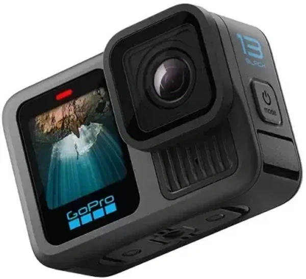 GoPro HERO13 Black - Waterproof Action Camera with 5.3K60 Video, 27MP Photo + Compatability with HB-Series Lenses(1-Yr International+1-Yr India Warranty)