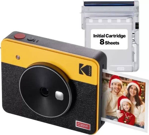 KODAK Mini Shot 3 Retro 3" X 3" Instant Camera  (Yellow)