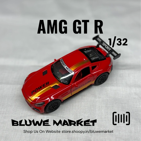 Mercedes Benz Amg GT R 1/32 - Diecast Metal Toy Car 
