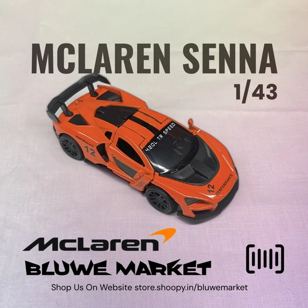 McLaren Senna Metal Diecast Toy Car 1/43 - Orange
