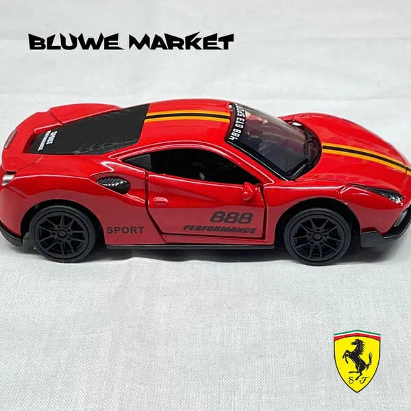 Ferrari 488 GT 1/43 Diecast Metal Toy Car - Red