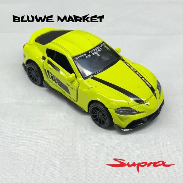 Supra MK4 1/43 Diecast Metal Toy Car - Electric Lime