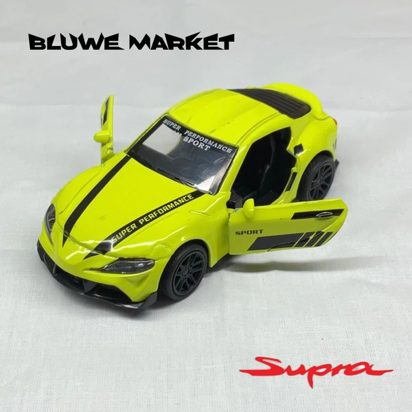 Supra MK4 1/43 Diecast Metal Toy Car - Electric Lime