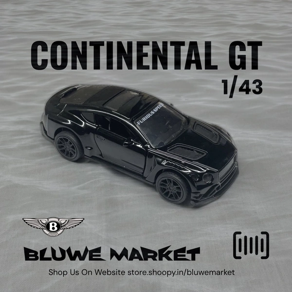 Bentley Continental GT 1/43 Diecast Metal Toy Car - Black