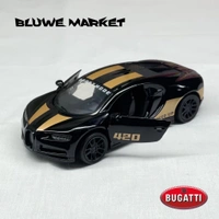 Bugatti Chiron 1/43 Diecast Metal Toy Car - Black