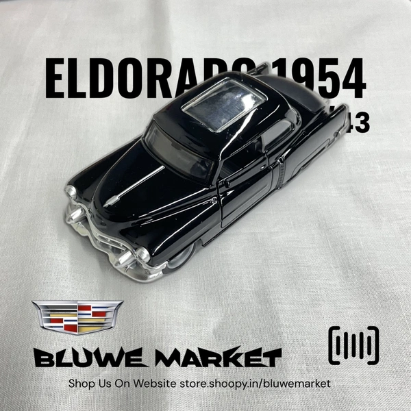 Cadillac Eldorado 1954 1/32 Diecast Metal Toy Car - Black 