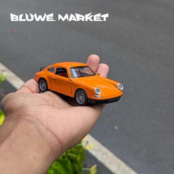 Porsche 911 Vintage 1/36 Scale Diecast Metal Car  - Orange