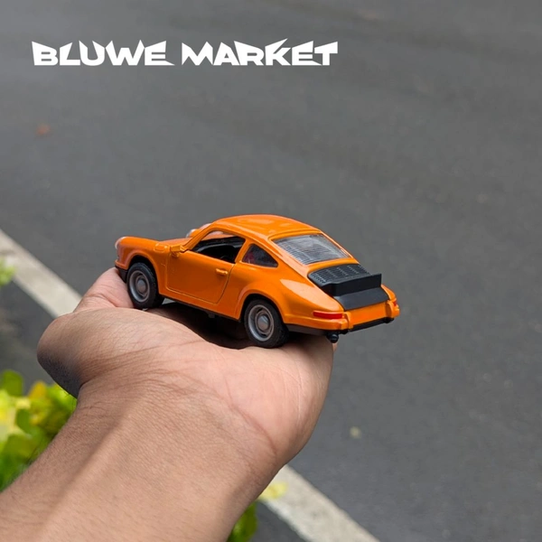 Porsche 911 Vintage 1/36 Scale Diecast Metal Car  - Orange