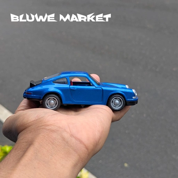 Porsche 911 Vintage 1/36 Scale Diecast Metal Car  - Blue
