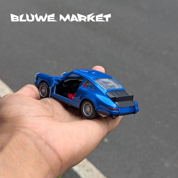 Porsche 911 Vintage 1/36 Scale Diecast Metal Car  - Blue