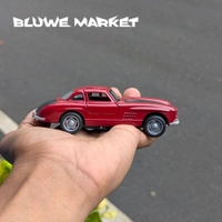Mercedes Benz 300 Sl Coupe Vintage Diecast Metal Car  - Maroon