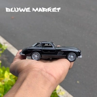 Mercedes Benz 300 Sl Coupe Vintage Diecast Metal Car  - Black