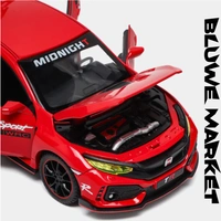 Honda Civic R 1/32 - Diecast Metal Toy Car - Red`