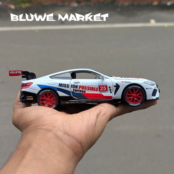 BMW M8 Sports Premium Scale 1/32 Diecast Car  - White