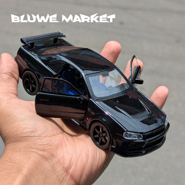 Nissan Full Black 1/32 Premium Alloy Diecast Metal Car 