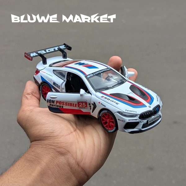 BMW M8 Sports Premium Scale 1/32 Diecast Car  - White