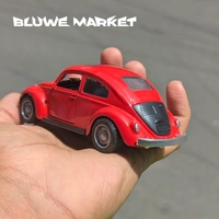 Beetle Red Metal 1/36 Scale Vintage Diecast Car 