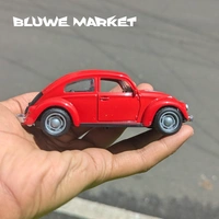 Beetle Red Metal 1/36 Scale Vintage Diecast Car 