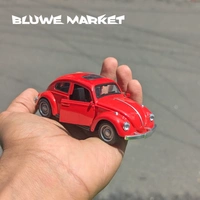 Beetle Red Metal 1/36 Scale Vintage Diecast Car 