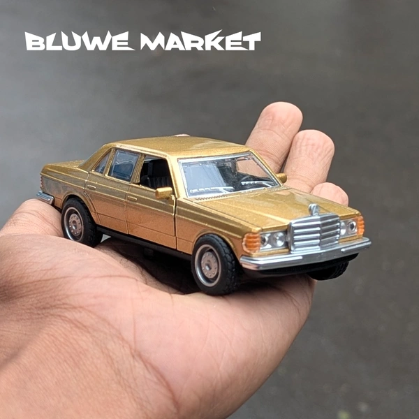 Mercedes Benz W123 1/36 Metal Diecast Car  - Gold
