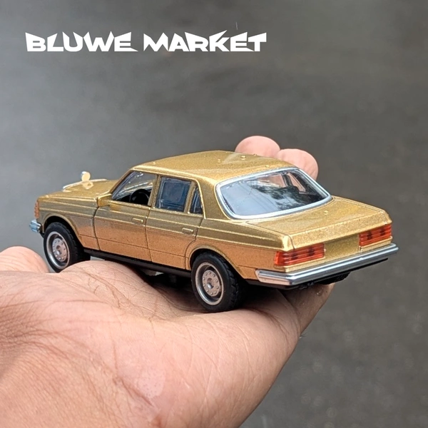 Mercedes Benz W123 1/36 Metal Diecast Car  - Gold