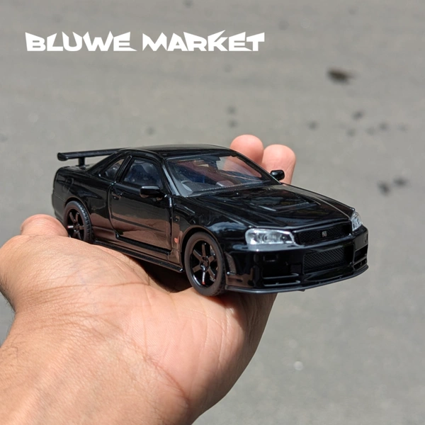 Nissan Full Black 1/32 Premium Alloy Diecast Metal Car 