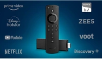 Fire TV Stick 4K with Alexa Voice Remote - Available, Free Installation For Agartala City Only, Single Day Demo & Installation, 1 Year Seller Warranty, TRILOAMZFIRE, 1 Fire Tv Stick,1 Remote alexa enabled,1 Power Adapter,1 USB Cable,1 HDMI Extender.