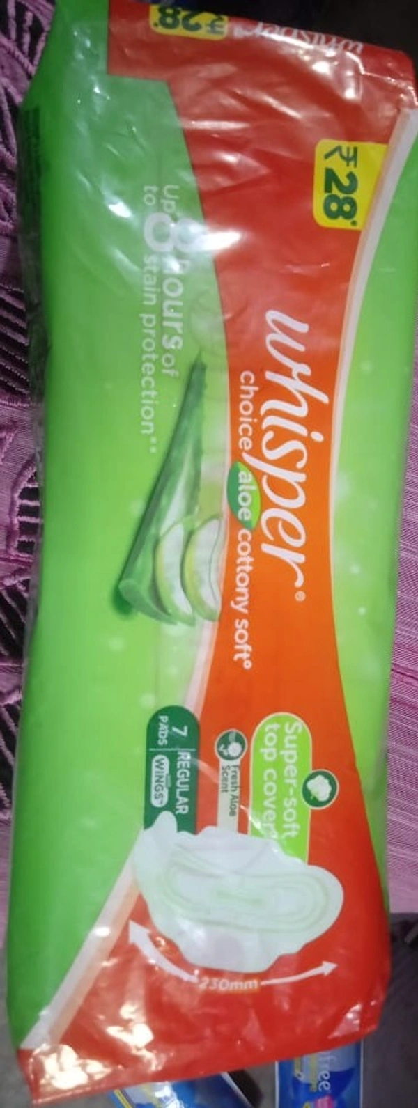 WHISPER ALOE COTTONY SOFT - 230MM
