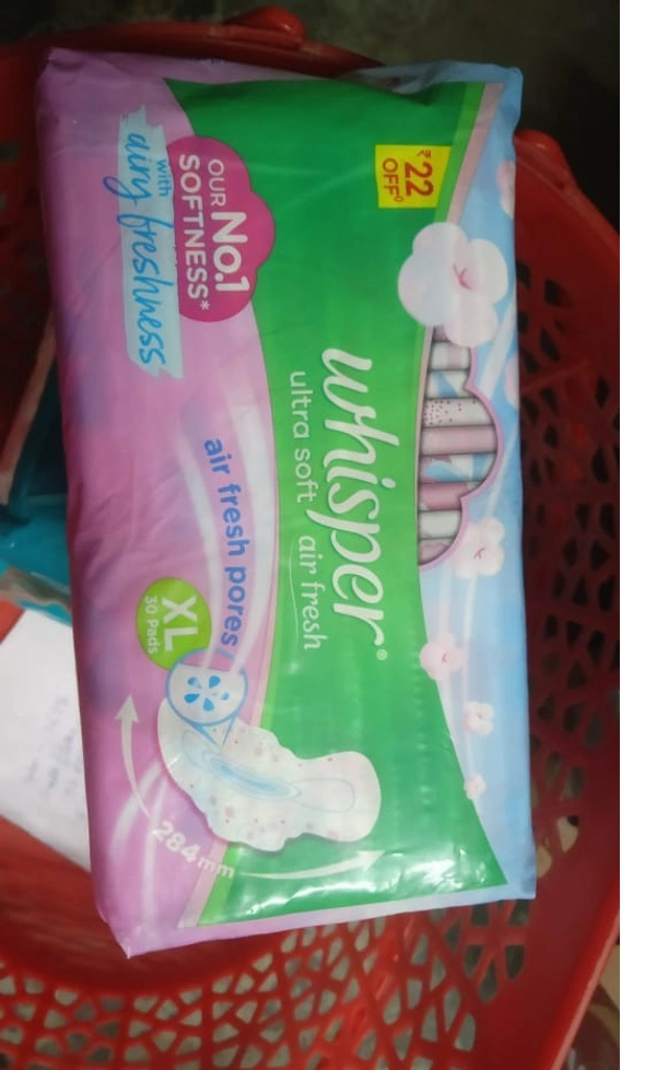 whisper ultra  soft air fresh  - xl