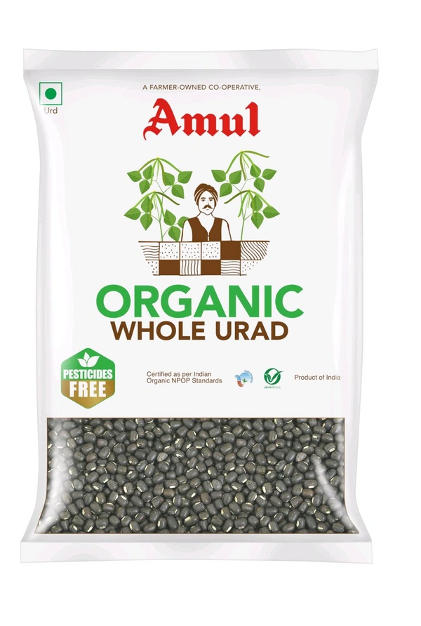 AMUL ORGANIC WHOLE URAD - 500g