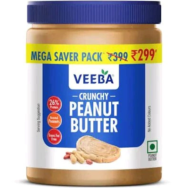 VEEBA CRUNCHY PEANUT BUTTER 900g
