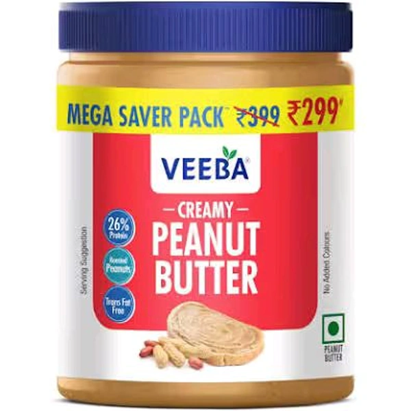 VEEBA CREAMY PEANUT BUTTER 300g