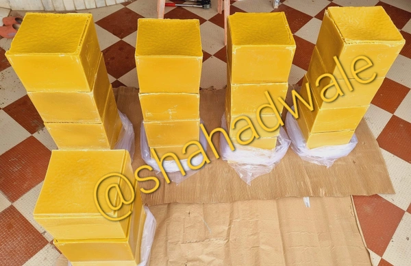 SHAHADWALE Beeswax - Natural Food Grade, Double Filtered - for superior quality in cosmetics, candles, and crafts - Big Blocks, Single Filtered
