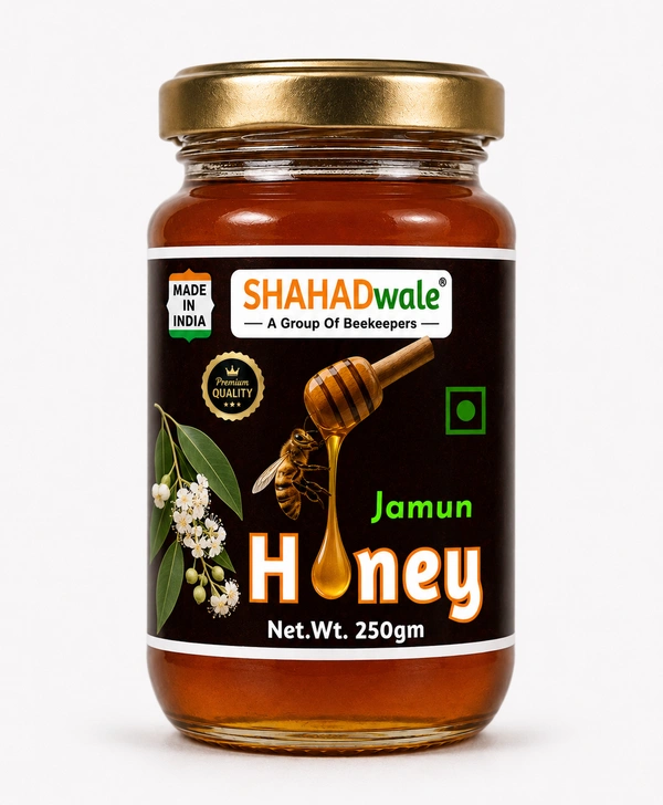 SHAHADWALE Jamun Natural Honey 250g | Raw Jamun Honey | Pure & Unprocessed Forest Honey - 250gm